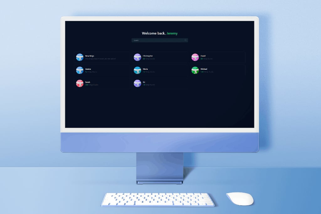 NinjaAssets Admin Interface - Mockup