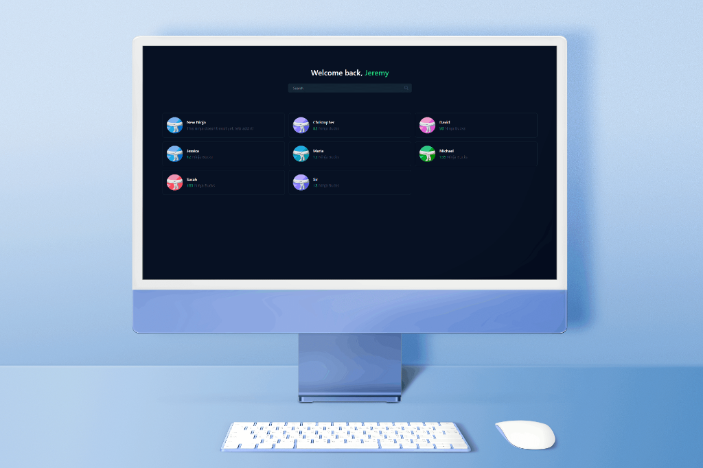 NinjaAssets Admin Interface - Mockup