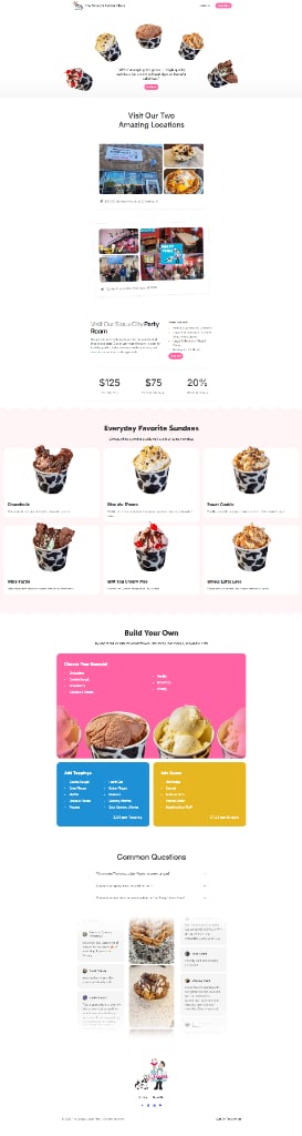 The Scoop's Udder Place Mockup